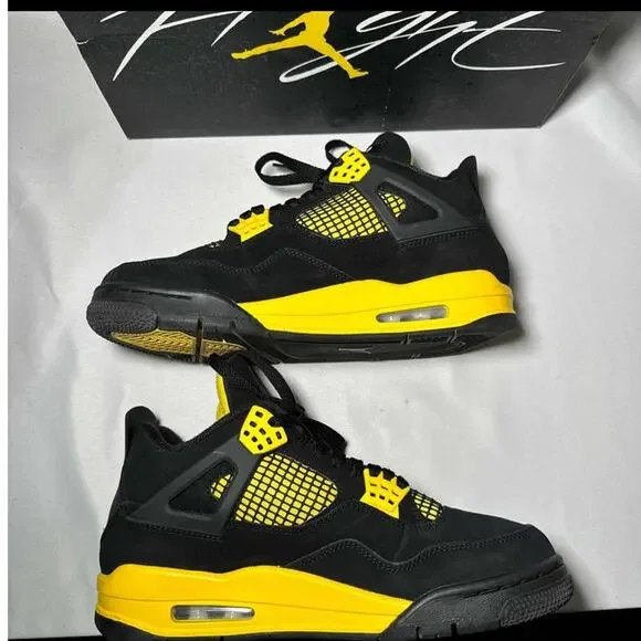 Size 8 - Nike Air Jordan 4 Retro Thunder 2023 Men's Shoes